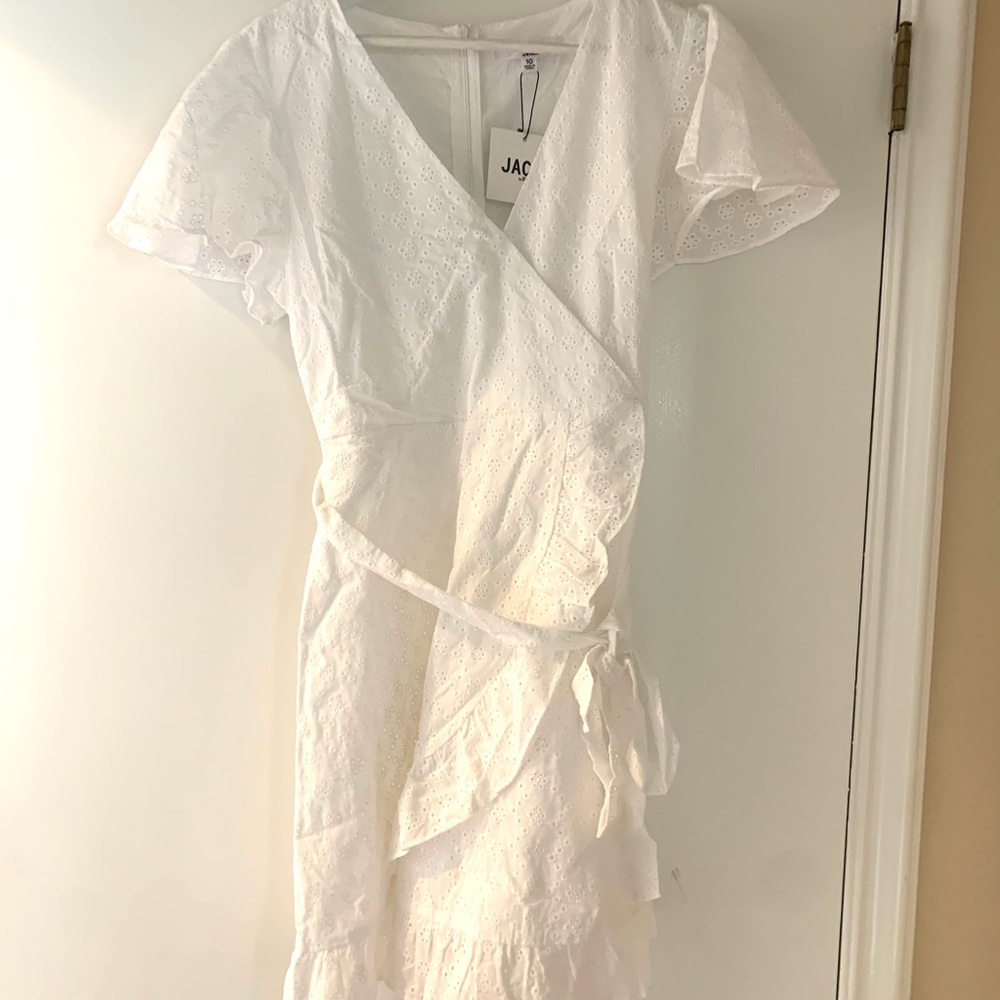Jack by BB Dakota Eyelet Wrap Dress
